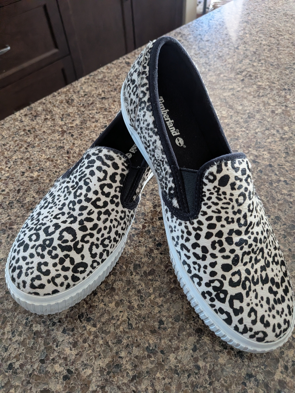 Timberland Skyla Bay Leopard Print Slip-On Sneakers